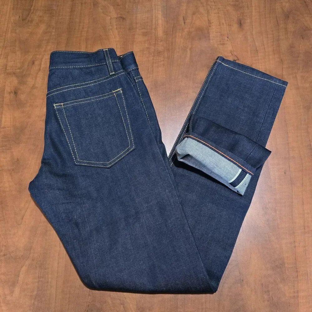 NEW Williamsburg Garment Company Grand St Raw Selvedge Denim Slim Jeans 28x31